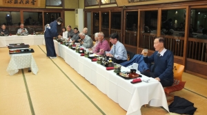 懇親会の様子　竹村屋